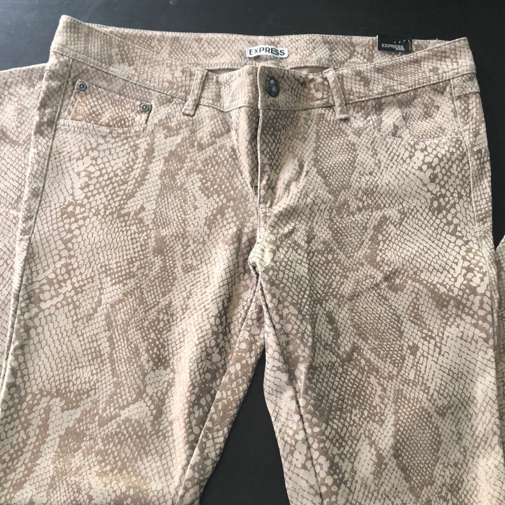 Express Stella snakeskin leggings